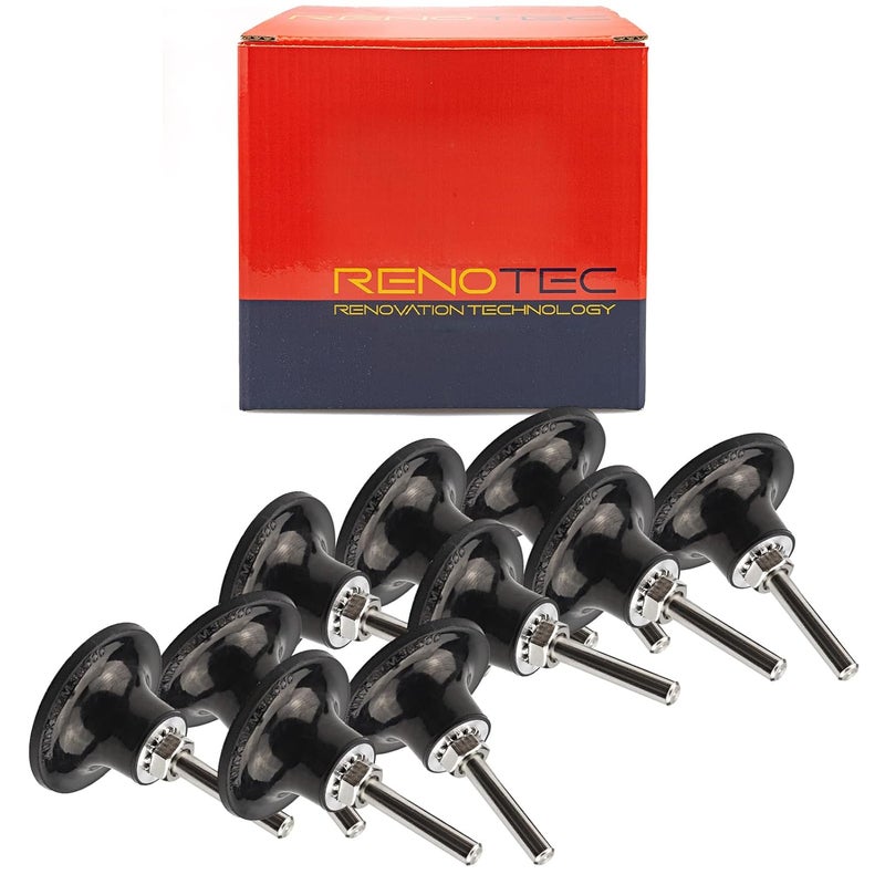RENOTEC 2" Pad Holder for Sanding Discs, Hard Rubber, TR System, 10 Pcs Pack - Image 2